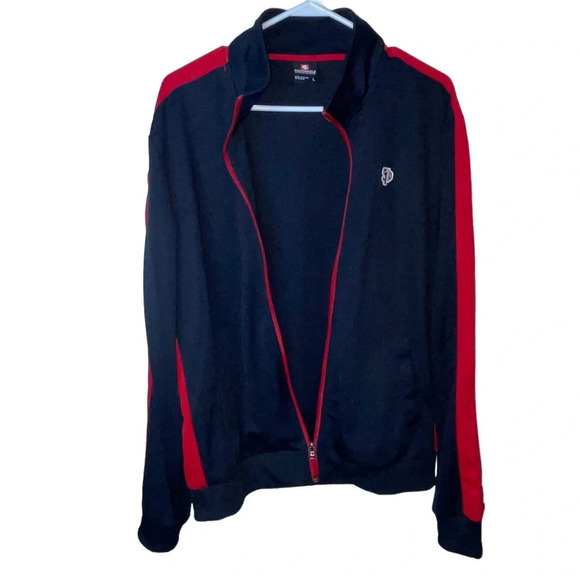 Southpole Navy Blue Red Tracksuit Set Mens Size Large Full Zip Sporty Active Y2K - Picture 3 of 11